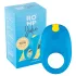 ROMP Juke - anillo vibrador impermeable para pene - silicona azul