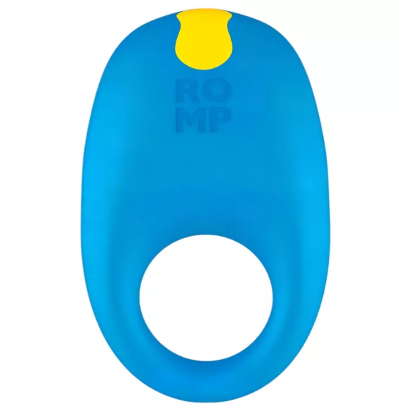 ROMP Juke - anillo vibrador impermeable para pene - silicona azul