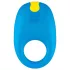ROMP Juke - anillo vibrador impermeable para pene - silicona azul