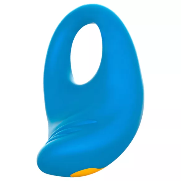 ROMP Juke - anillo vibrador impermeable para pene - silicona azul