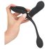 GoGasm: Vibrador triple recargable con control remoto (negro)