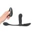 GoGasm: Vibrador triple recargable con control remoto (negro)