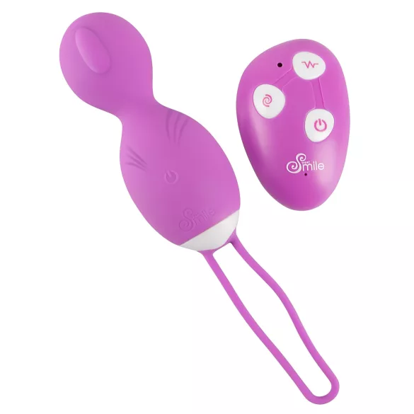 SMILE - huevo vibrador rotatorio - silicona lila