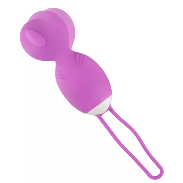 SMILE - huevo vibrador rotatorio - silicona lila