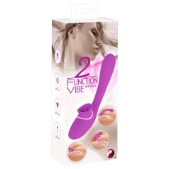   You2Toys - vibrador recargable 2 en 1 - función doble - lila