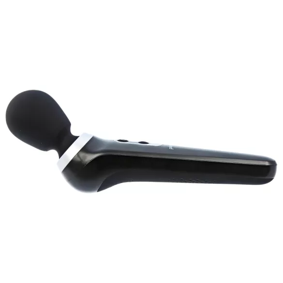 PalmPower Extreme Wand - masajeador recargable vibrador - silicona negra