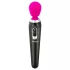 PalmPower Extreme Wand - vibrador masajeador recargable - silicona rosa y negro