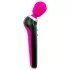 PalmPower Extreme Wand - vibrador masajeador recargable - silicona rosa y negro