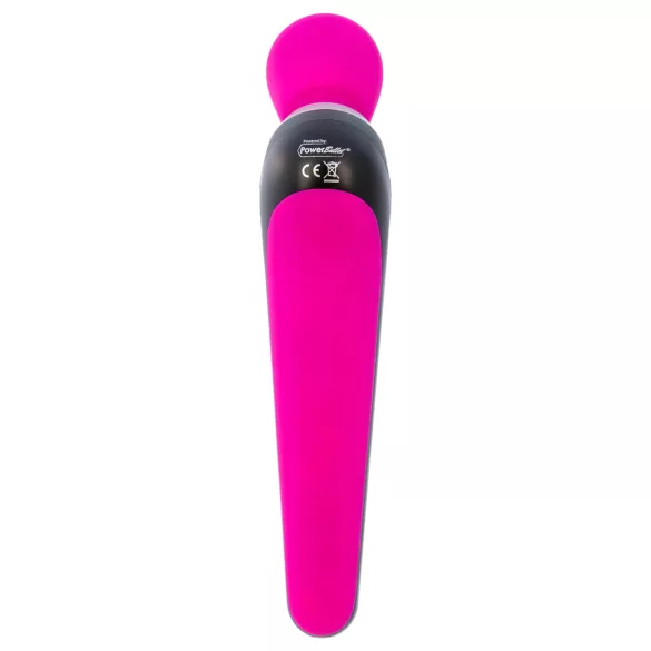 PalmPower Extreme Wand - vibrador masajeador recargable - silicona rosa y negro
