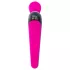 PalmPower Extreme Wand - vibrador masajeador recargable - silicona rosa y negro