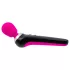 PalmPower Extreme Wand - vibrador masajeador recargable - silicona rosa y negro