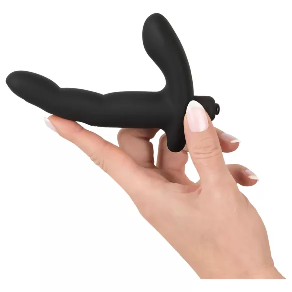 Rebel Naughty Finger - masajeador prostático vibrador - silicona negra