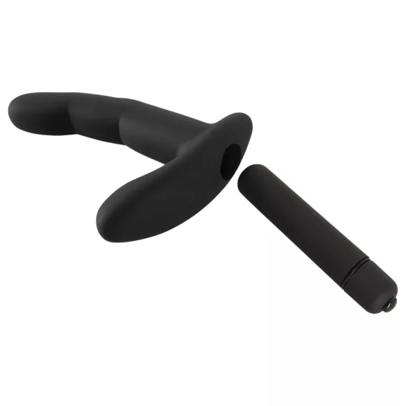 Rebel Naughty Finger - masajeador prostático vibrador - silicona negra