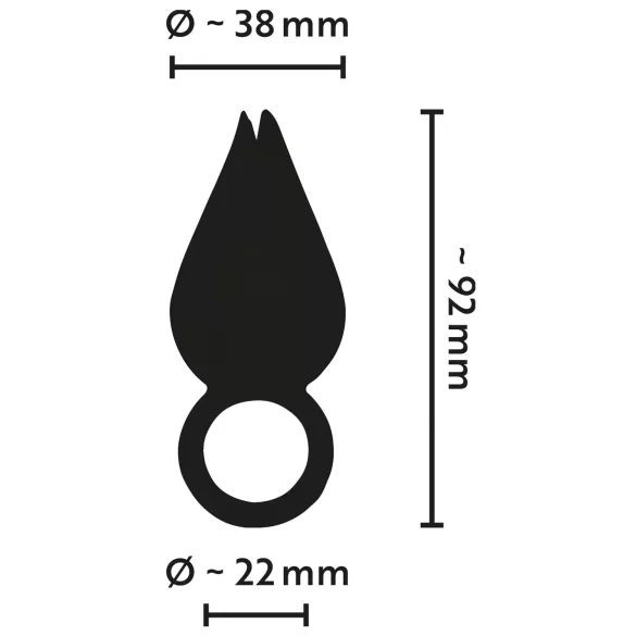 Belou - vibrador de clítoris recargable impermeable - negro