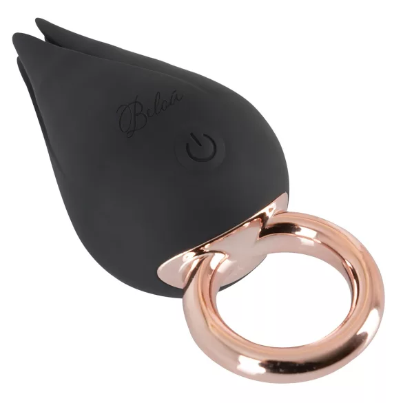 Belou - vibrador de clítoris recargable impermeable - negro