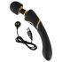 Vibrador masajeador Cleopatra - recargable y resistente al agua (negro)