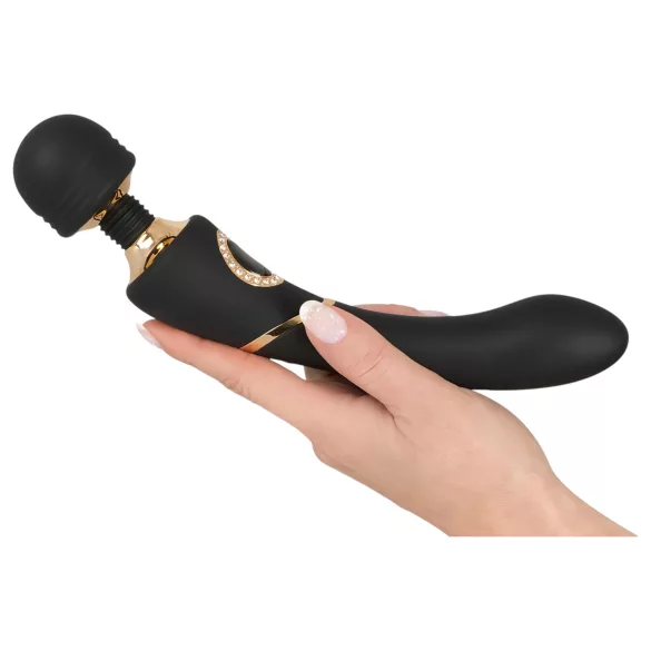 Cleopatra Wand - masajeador vibrador recargable impermeable silicona negro