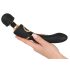Vibrador masajeador Cleopatra - recargable y resistente al agua (negro)