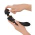 Vibrador masajeador Cleopatra - recargable y resistente al agua (negro)
