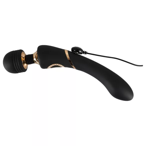 Cleopatra Wand - masajeador vibrador recargable impermeable silicona negro