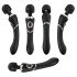 Vibrador masajeador Cleopatra - recargable y resistente al agua (negro)