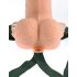 Arnés Fetish 6 - Consolador hueco con vibración (color piel)