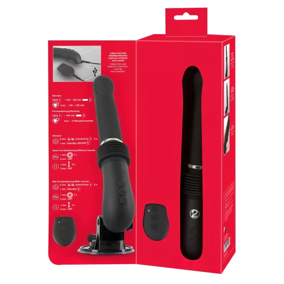 You2Toys RC Fucking Machine 2.0 - máquina sexual de empuje y vibración con ventosa