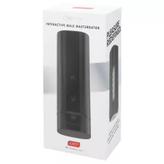   Kiiroo Onyx+ - masturbador interactivo masculino - silicona negra