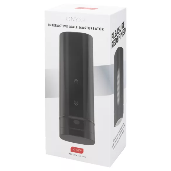 Kiiroo Onyx+ - masturbador interactivo masculino - silicona negra