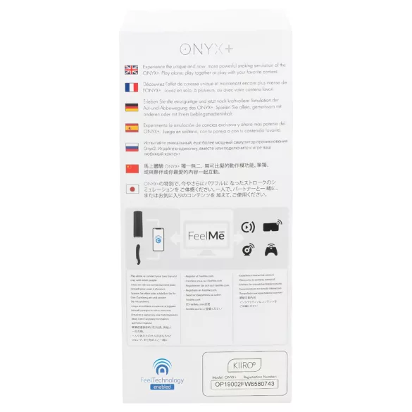 Kiiroo Onyx+ - masturbador interactivo masculino - silicona negra
