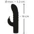 Vibrador Rabbit con brazo para clítoris y punto G (lila)