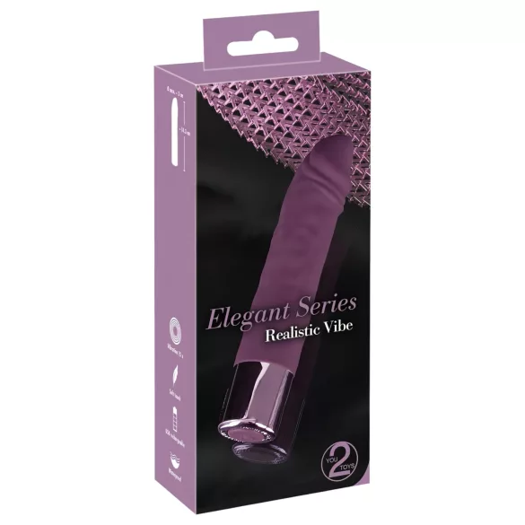You2Toys - Vibrador realista recargable e impermeable - silicona lila