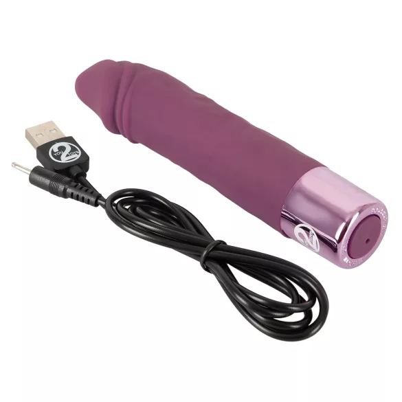 You2Toys - Vibrador realista recargable e impermeable - silicona lila