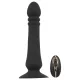 Black Velvets - vibrador anal negro recargable con función de empuje