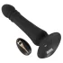 Black Velvets - vibrador anal negro recargable con función de empuje
