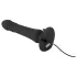 Black Velvets - vibrador anal negro recargable con función de empuje