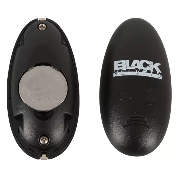 Black Velvets - vibrador anal negro recargable con función de empuje
