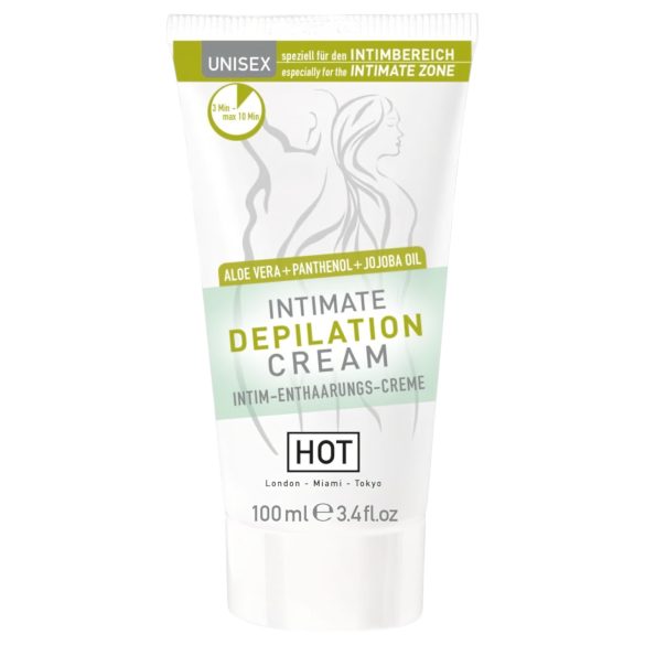 HOT Intimate - crema depilatoria íntima con espátula (100ml)