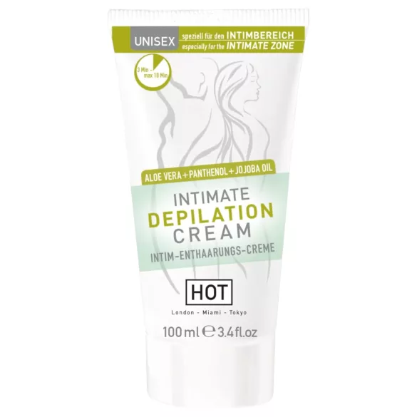HOT Intimate - crema depilatoria íntima con espátula 100ml