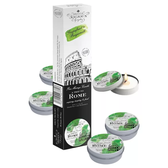 Petits Joujoux - vela de masaje - toronja y bergamota - 5x43ml