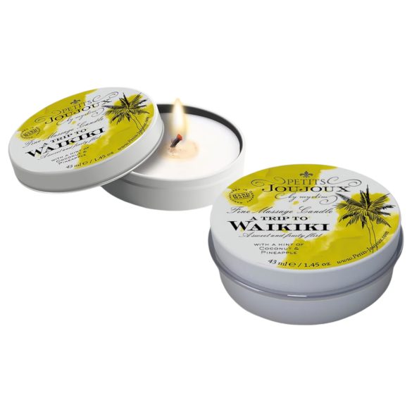 Petits Joujoux Waikiki - vela de masaje - coco piña - 43 ml