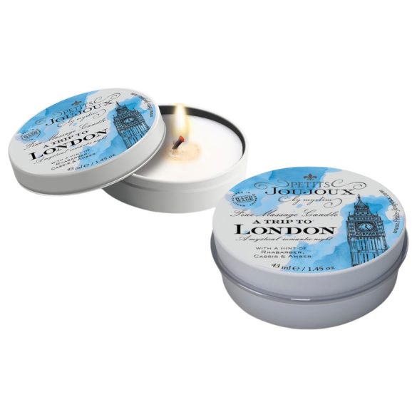 Petits Joujoux London - vela de masaje - ruibarbo y ámbar - 43ml