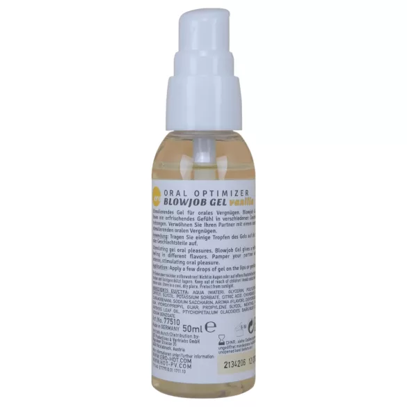 HOT - Gel para sexo oral / lubricante oral - vainilla (50 ml)