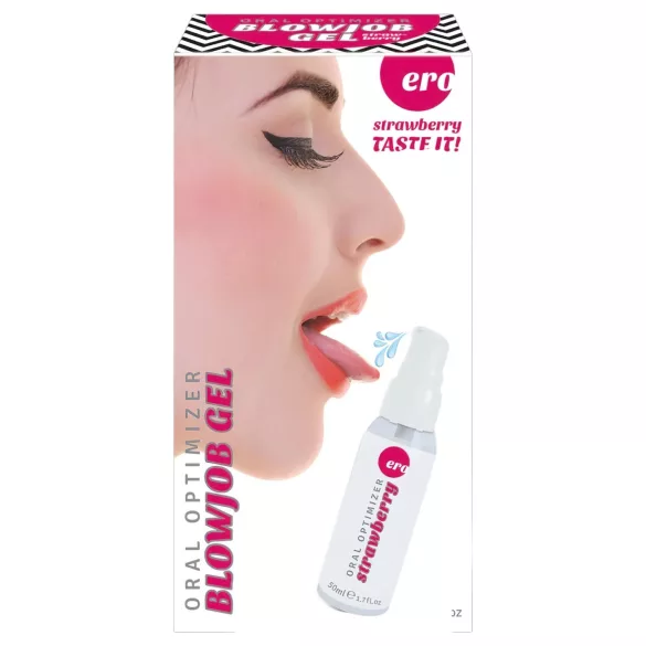 HOT - Gel para sexo oral (lubricante oral) con sabor a fresa (50 ml)