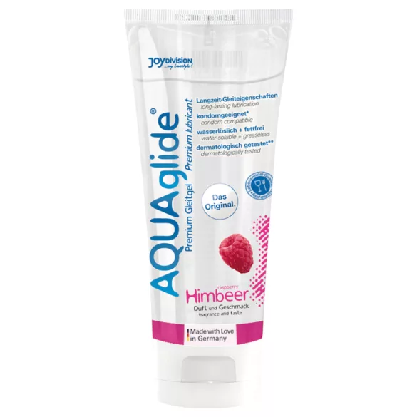 AQUAglide - lubricante base agua - sabor frambuesa - 100 ml