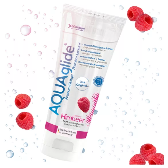 AQUAglide - lubricante base agua - sabor frambuesa - 100 ml