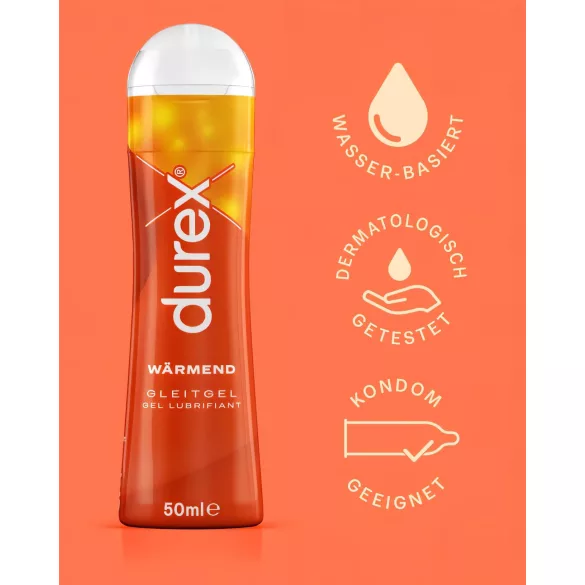 Durex - lubricante íntimo efecto calor - 50 ml