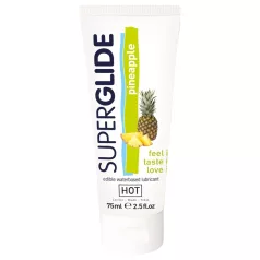 HOT - lubricante íntimo comestible sabor piña - 75 ml
