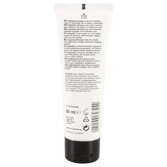 Erección de acero - crema para el pene (80 ml)