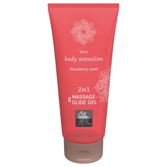 Shiatsu 2en1 Aroma de Fresa - lubricante de masaje - fresa (200ml)